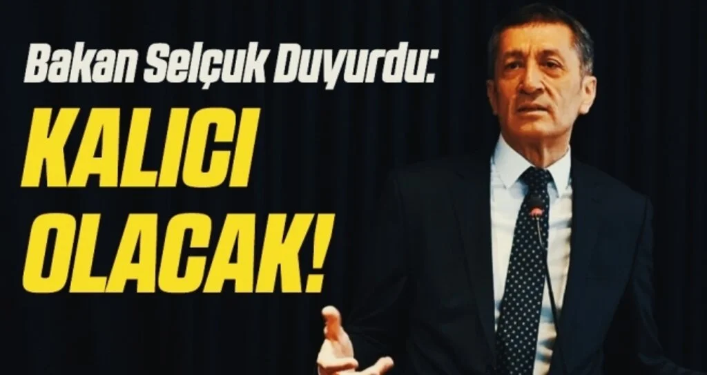 Milli Eğitim Bakanı Selçuk: Uzaktan eğitim kalıcı olacak