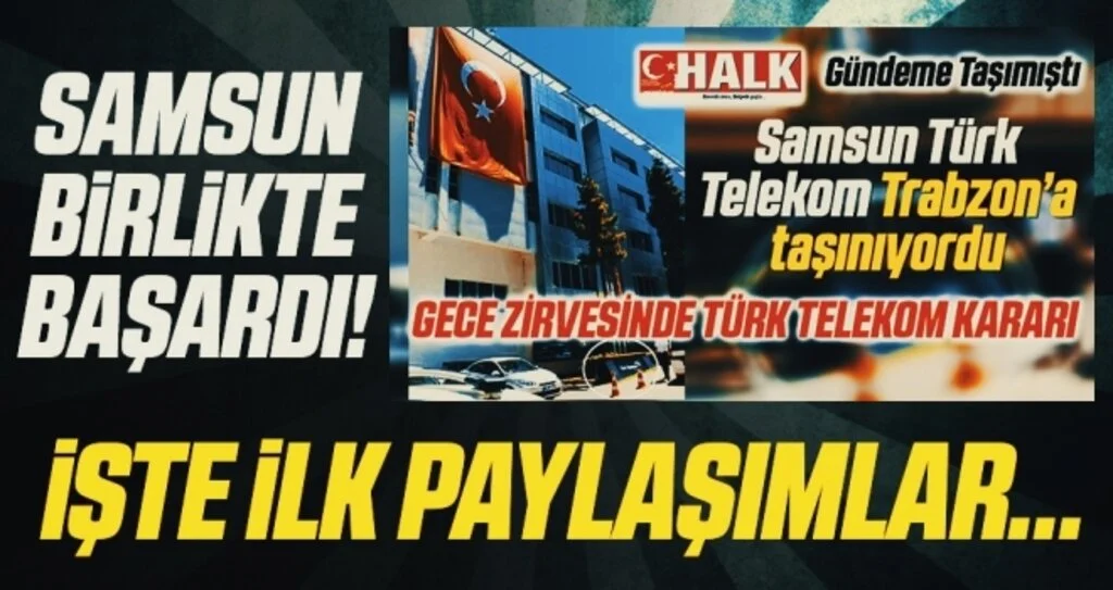 Samsun Birlikte Başardı! İşte İlk Paylaşımlar...