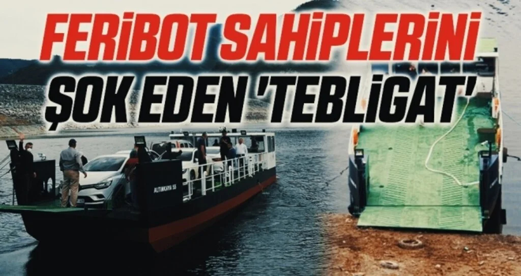 Samsun Vezirköprü'de Feribot sahiplerini şok eden 'tebligat'