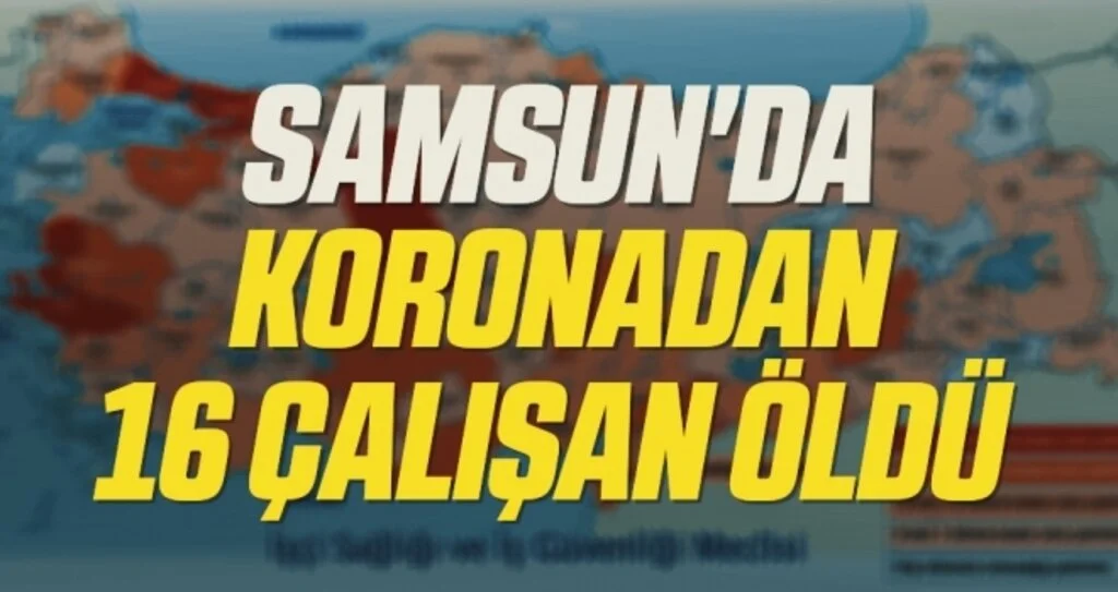 Samsun'da 1 yılda koronadan 16 çalışan öldü 