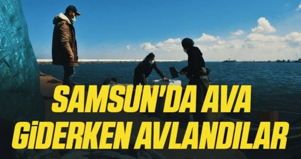 Samsun'da Ava giderken avlandılar 
