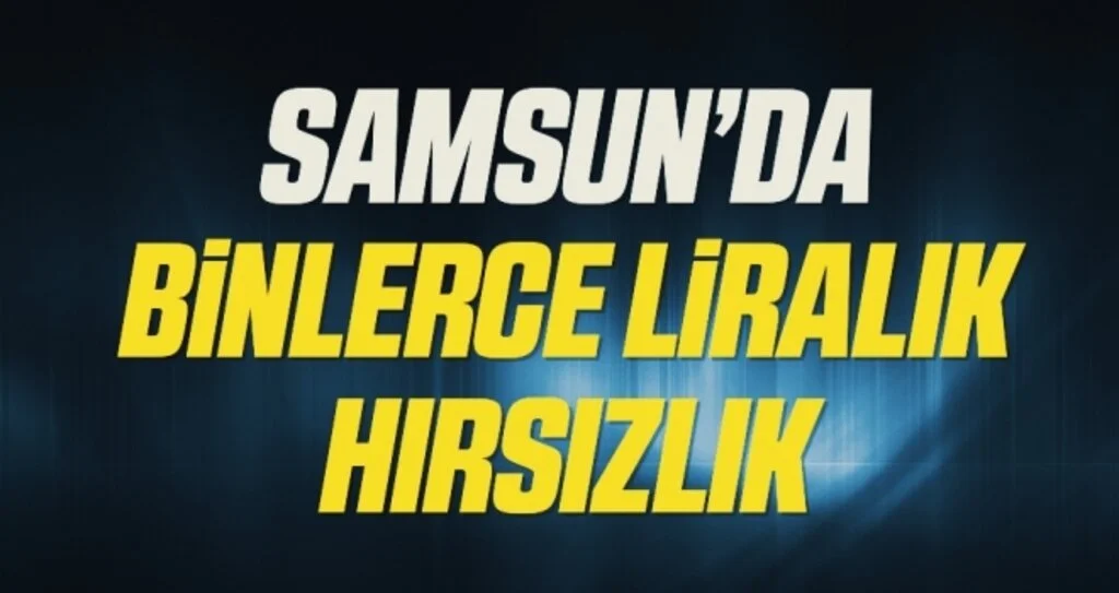 Samsun'da Binlerce Liralık Hırsızlık