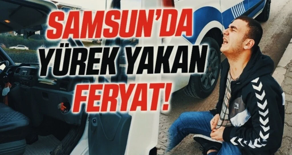 Samsun'da Hamile olan 3 aylık eşi seyir halindeki araçtan düşen kocanın feryatları yürekleri dağladı