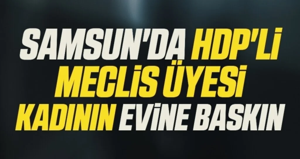 Samsun'da HDP'li Meclis Üyesi Kadının Evine Baskın