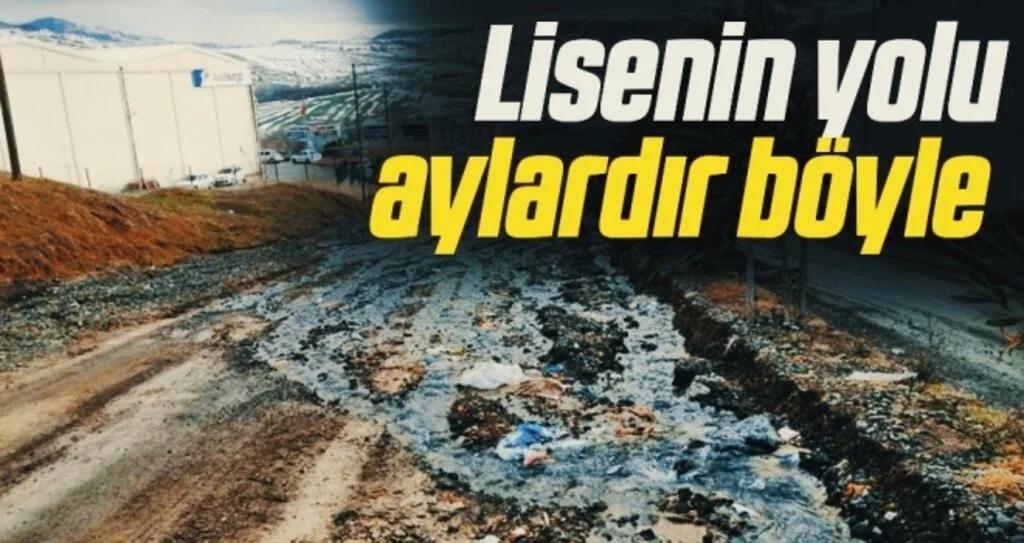 Samsun'da lisenin yolu aylardır böyle 