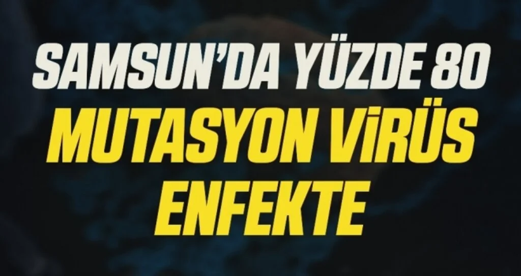 Samsun'da Yüzde 80 Mutasyon Virüs Enfekte