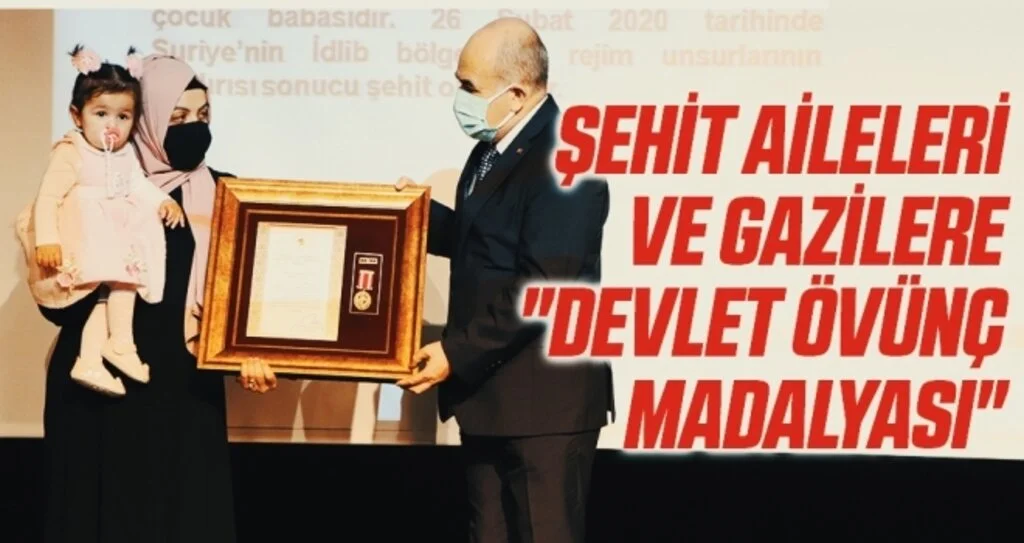 Şehit aileleri ve gazilere 'Devlet Övünç Madalyası'