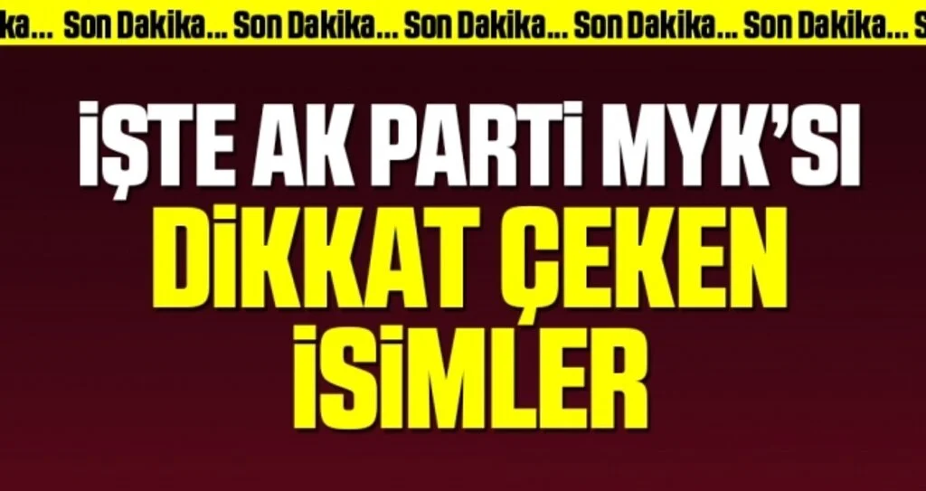 Son Dakika: AK Parti MKYK toplantısı sona erdi! Yeni MYK açıklandı