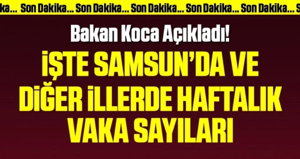 Son dakika! Bakan Koca, illere göre haftalık vaka sayısının güncel halini açıkladı