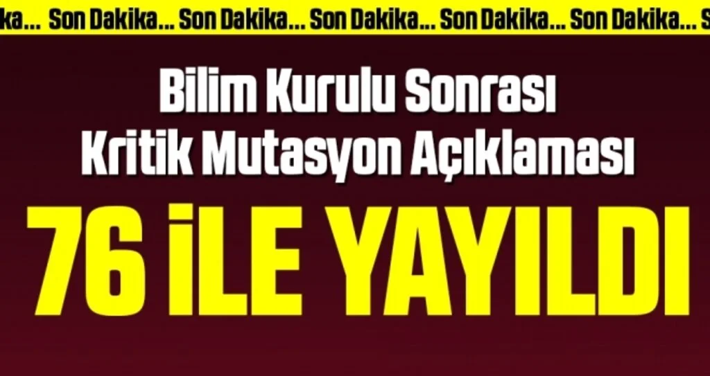 Son dakika… Bilim Kurulu toplantısı sonrası Bakan Fahrettin Koca’dan kritik mutasyon açıklaması