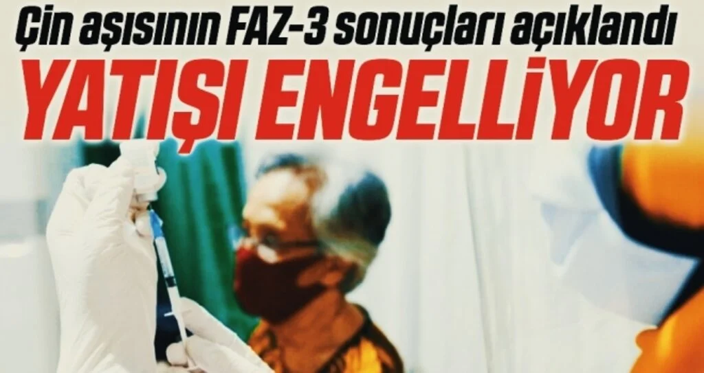 Son dakika… Sinovac aşısının Türkiye’deki FAZ-3 sonuçları açıklandı