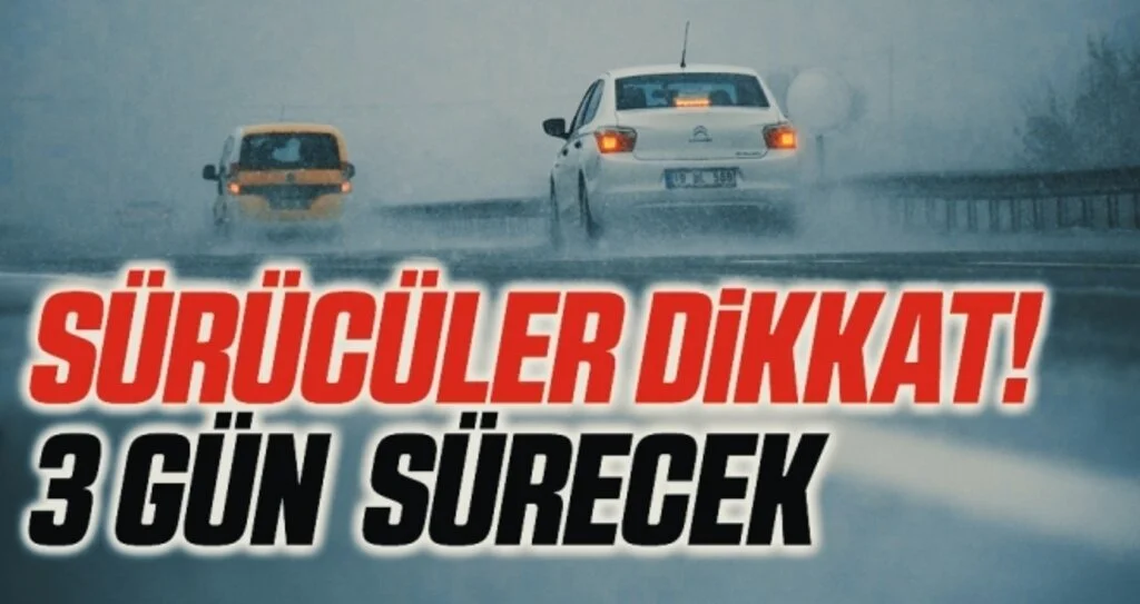 Sürücüler Dikkat! 3 Gün Boyunca Devam Edecek