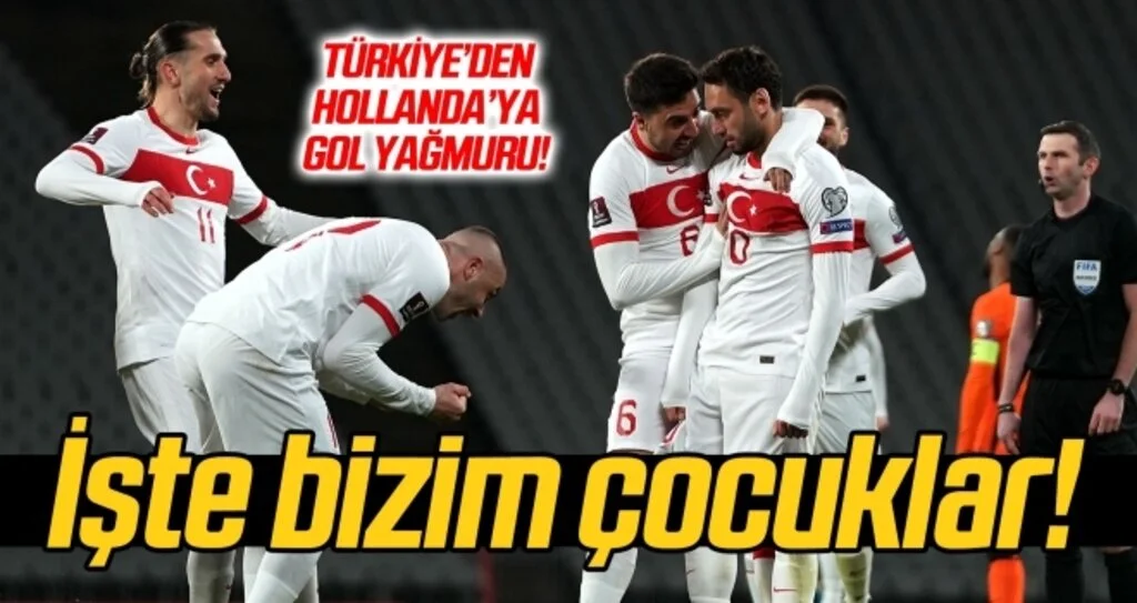 Türkiye - Hollanda 4-2 (Maç sonucu)