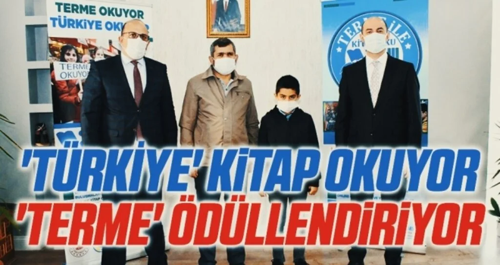 'Türkiye' kitap okuyor 'Terme' ödüllendiriyor