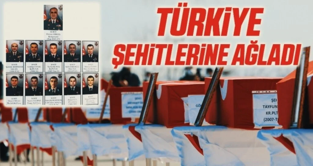 TÜRKİYE ŞEHİTLERİNE AĞLADI 