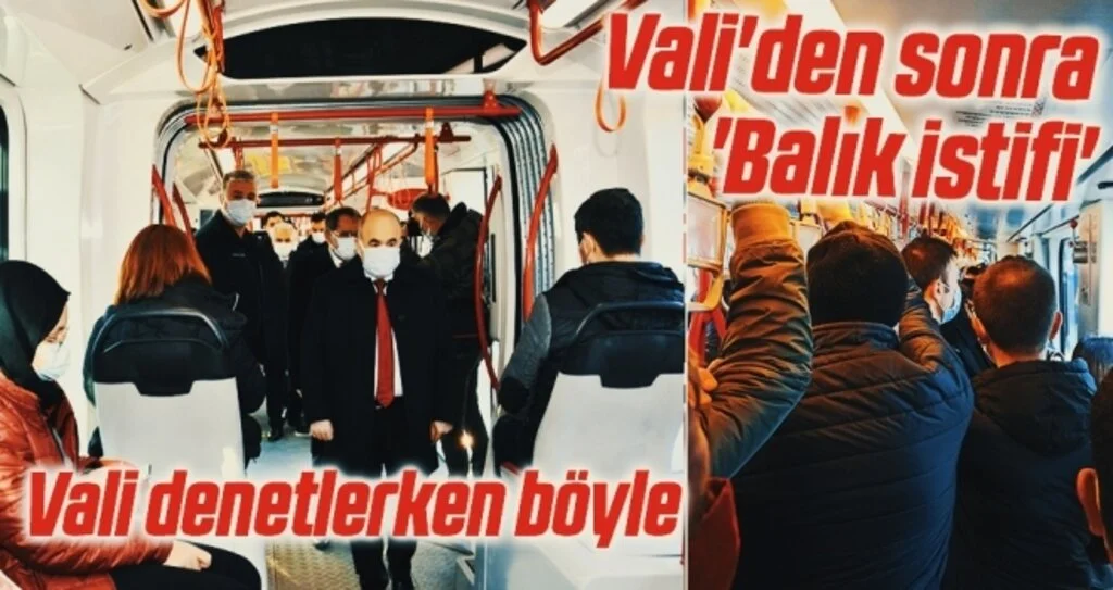 Vali denetlerken böyle Vali'den sonra 'Balık istifi'