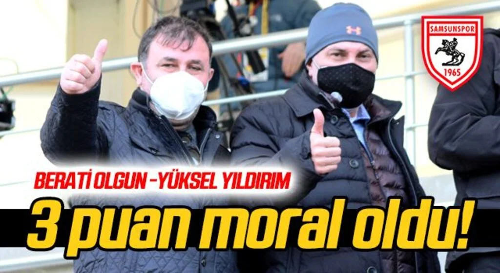 3 puan onlara moral oldu
