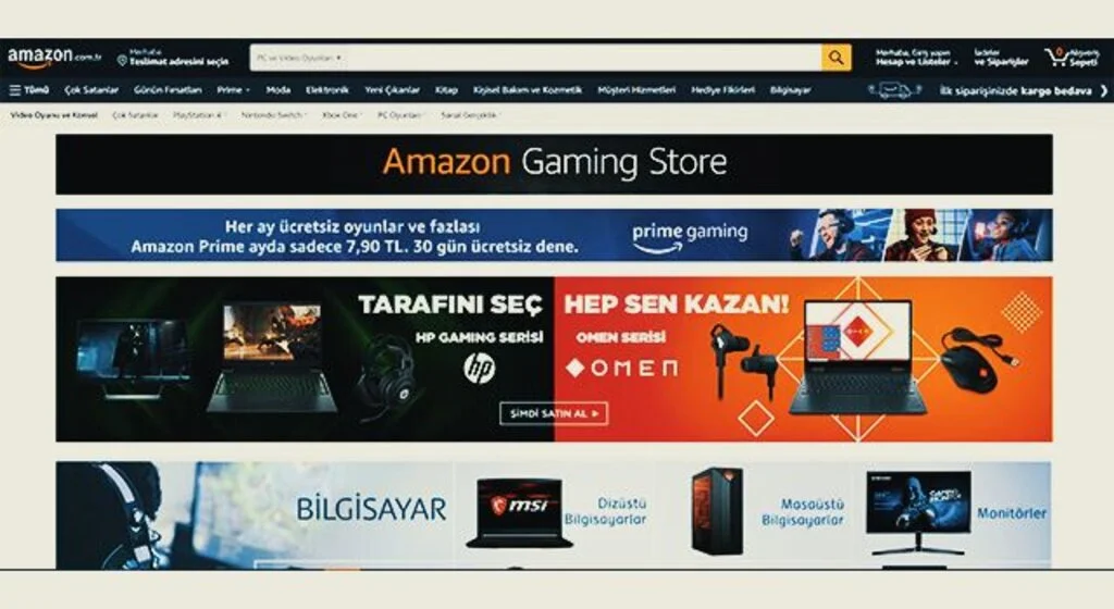 Amazon.com.tr’de  ‘Gaming Store’ açıldı