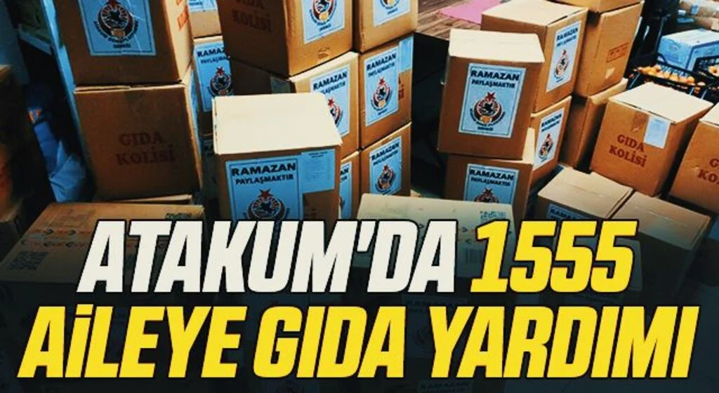 Atakum'da 1555 aileye gıda yardımı
