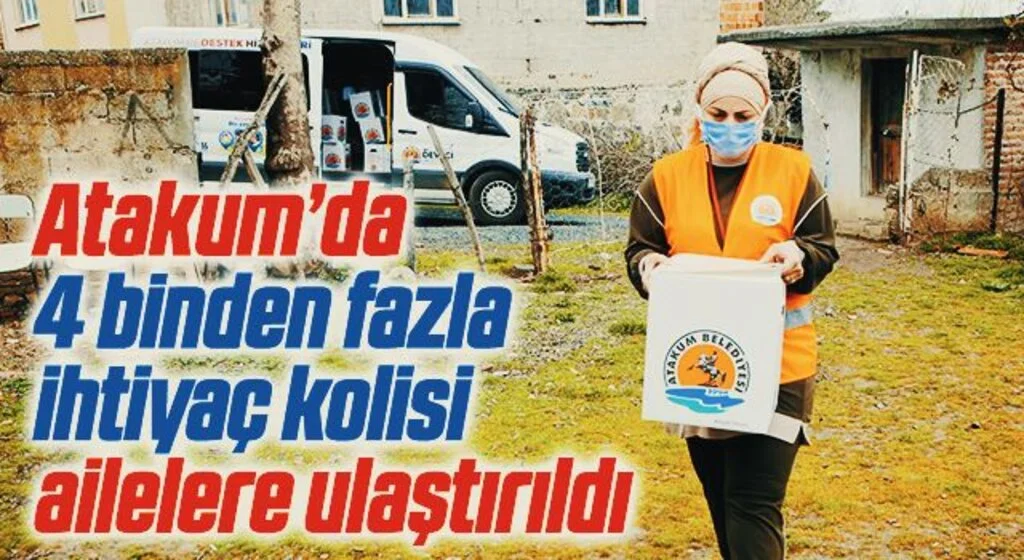 Atakum’da 4 binden fazla ihtiyaç kolisi ailelere ulaştırıldı