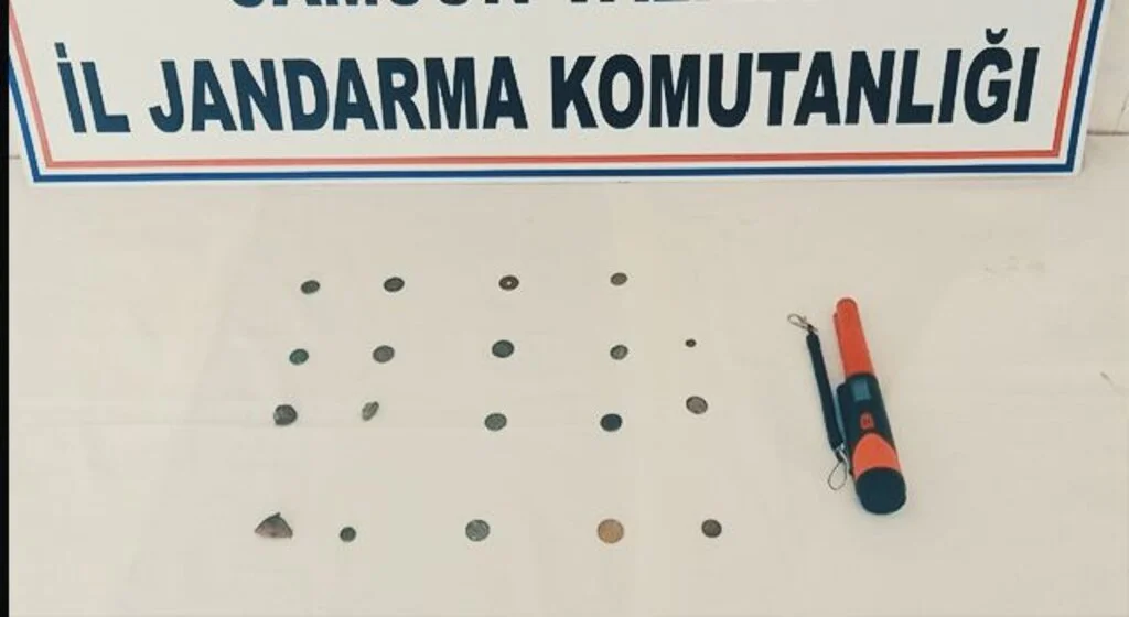 Bafra'da 19 tarihi sikke ele geçirildi