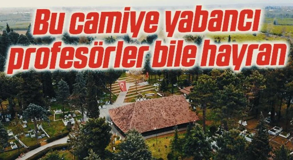 Bu camiye yabancı profesörler bile hayran