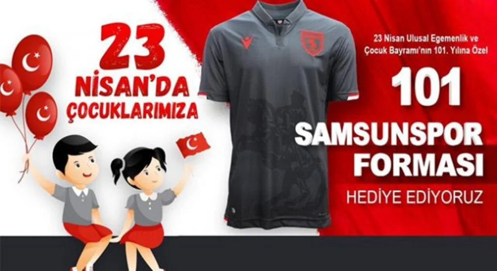 Büyükşehir'den 101 çocuğa Samsunspor forması