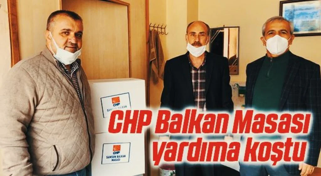 CHP Balkan Masası yardıma koştu 