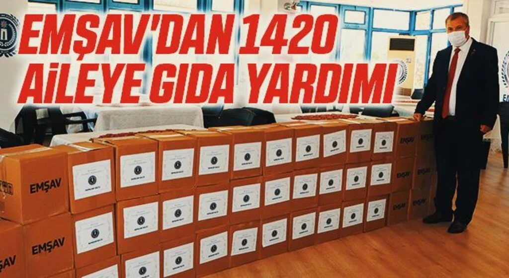 EMŞAV'dan 1420 aileye gıda yardımı