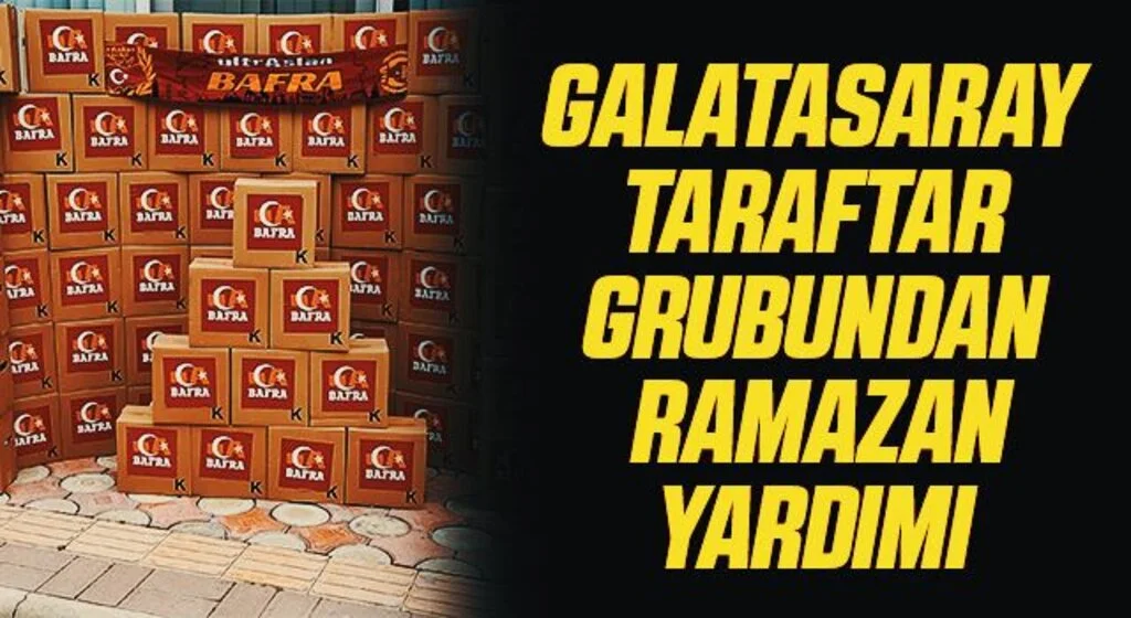 Galatasaray taraftar grubundan 200 aileye Ramazan yardımı