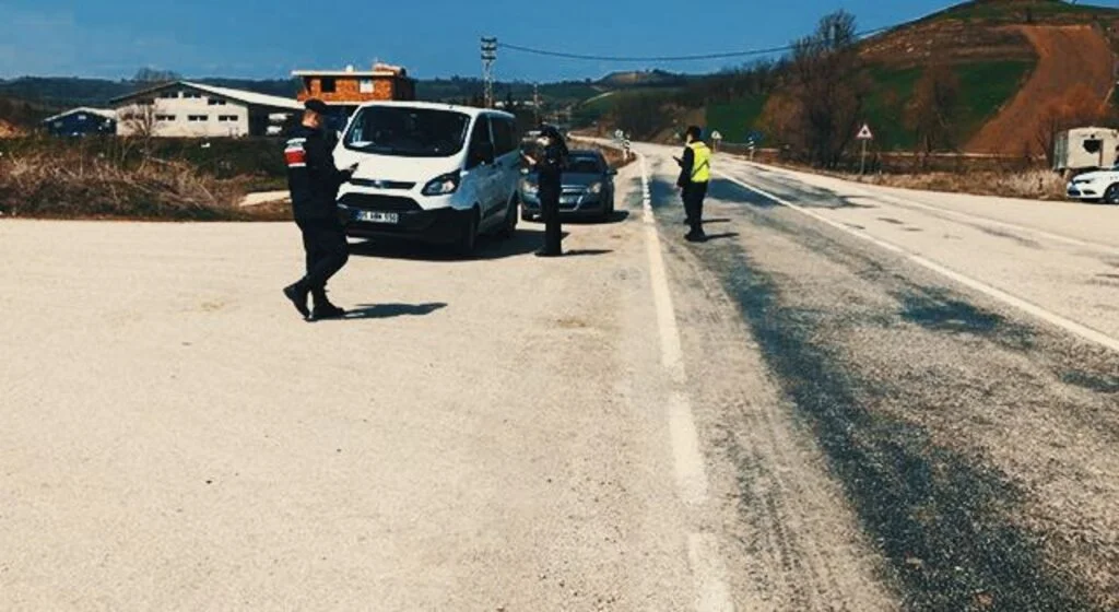 Havza’da jandarmadan sıkı korona denetimi