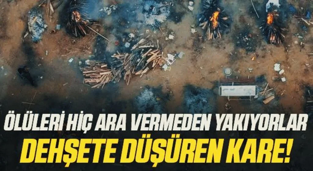 Koronavirüs vaka sayısında dünya rekoru kırmışlardı! Hindistan'da ölüler sokaklarda yakılıyor