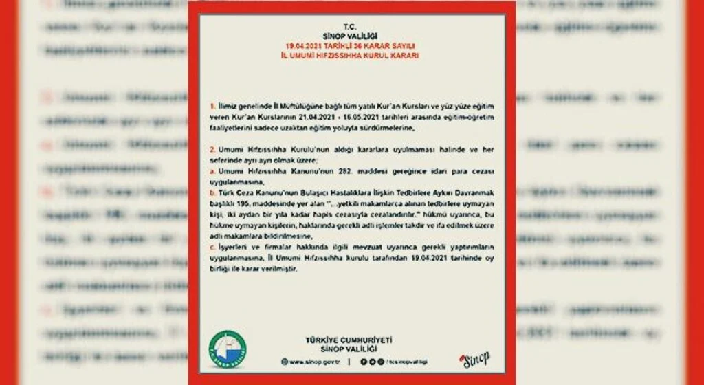 Kur'an Kurslarına uzaktan eğitim kararı