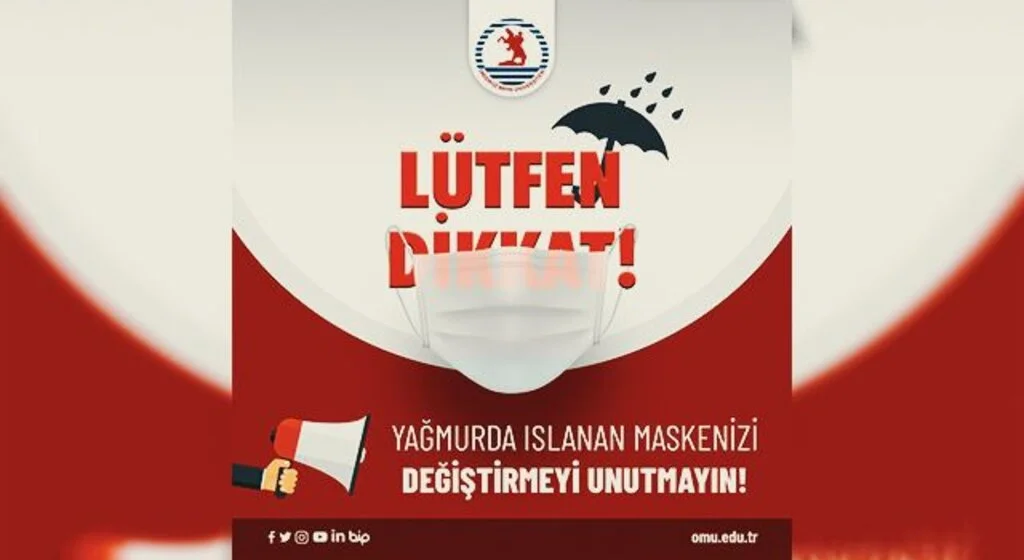 OMÜ Tıp Fakültesi uyardı: “Islak maske koruyucu özelliğini kaybeder”