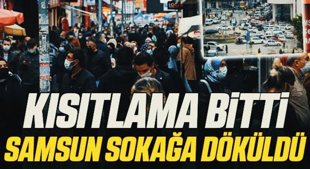 Samsun'da 3 günlük kısıtlama sonrası yoğunluk