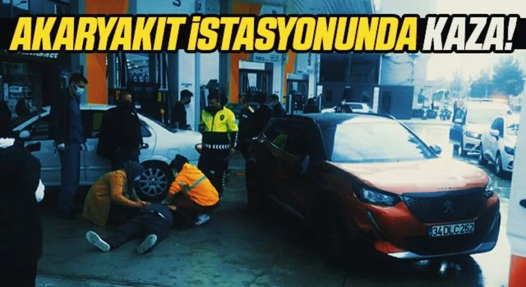 Samsun'da Akaryakıt istasyonunda kaza: 2 yaralı