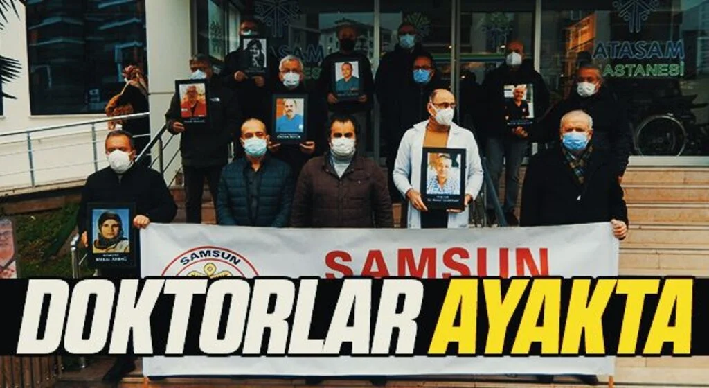 Samsun'da Hayatını Kaybeden Sağlık Çalışanları Anıldı