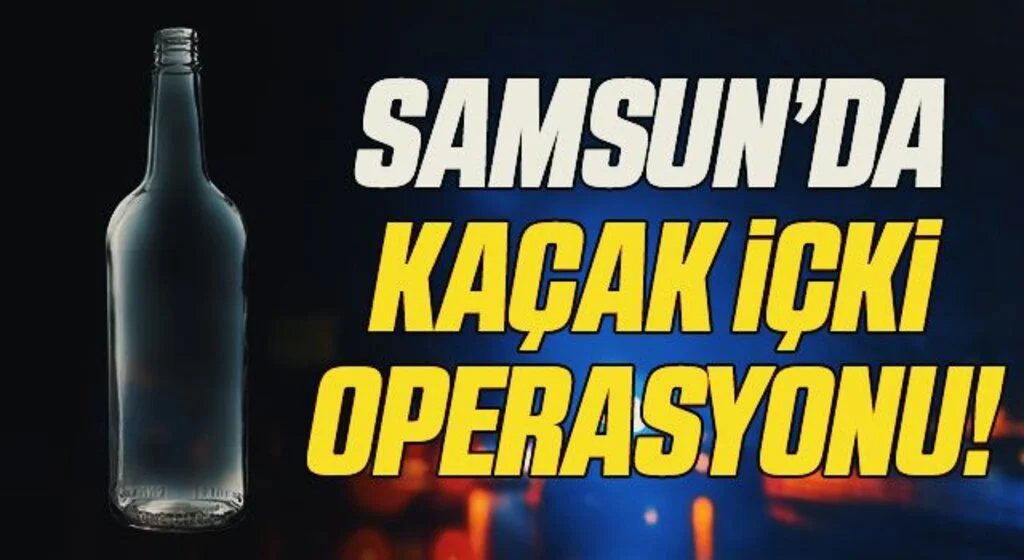 Samsun'da Jandarmadan kaçak içki operasyonu: 1 gözaltı