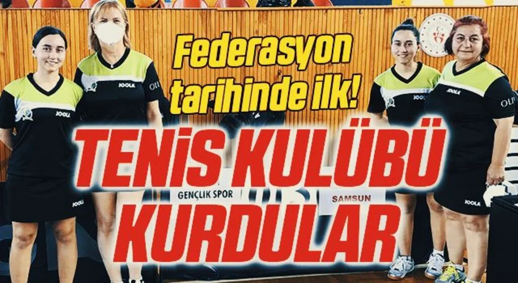 Samsun'da Maarif Koleji Mezunları Tenis Kulübü Kurdular