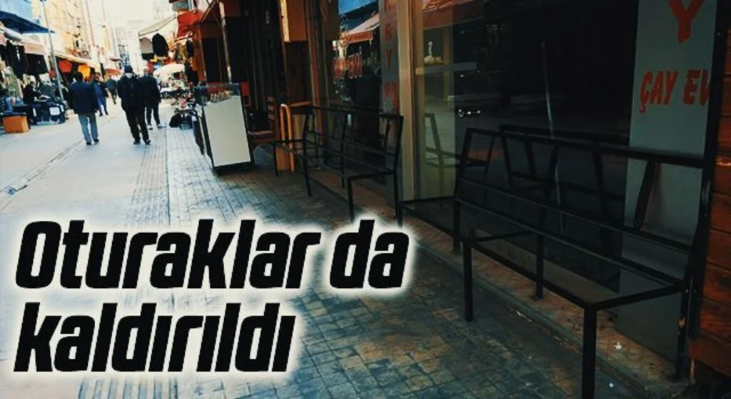 Samsun'da Oturaklar da kaldırıldı