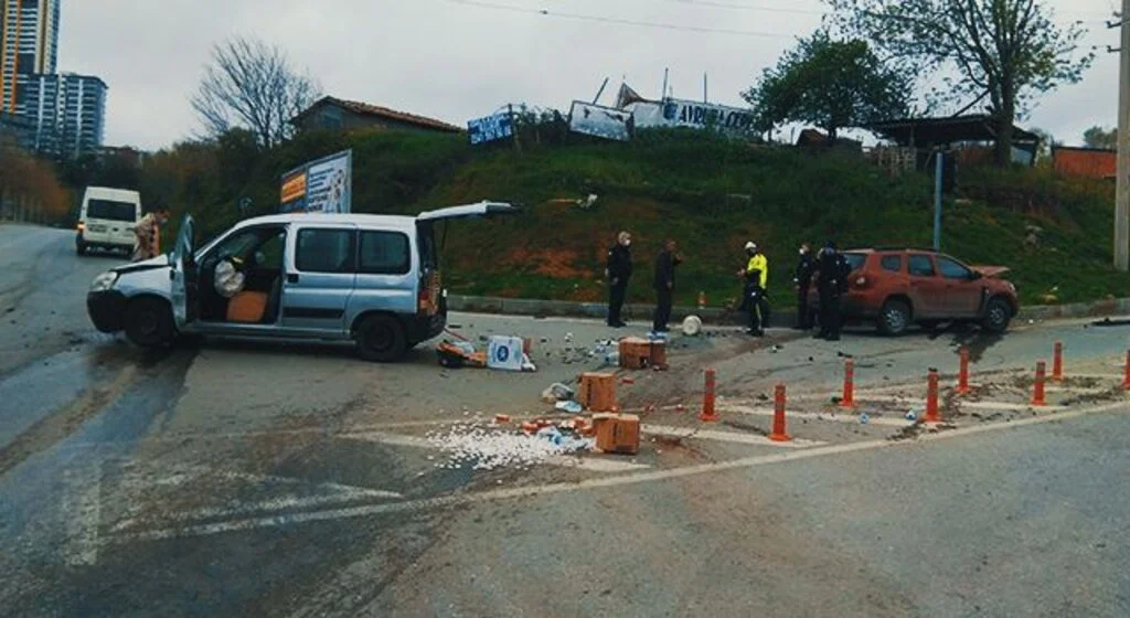 Samsun'da trafik kazası: 2 yaralı