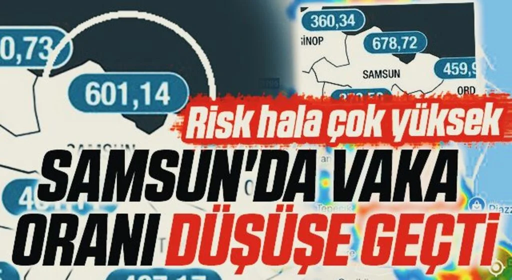 Samsun'da vaka oranı düşüşe geçti