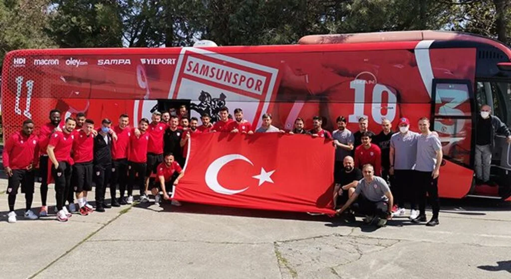 Samsunspor Bolu'ya hareket etti
