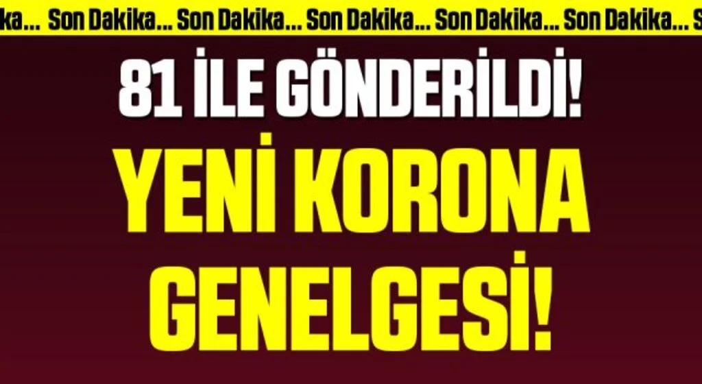 Son Dakika: İçişleri Bakanlığı'ndan yeni koronavirüs genelgesi! 81 ile gönderildi