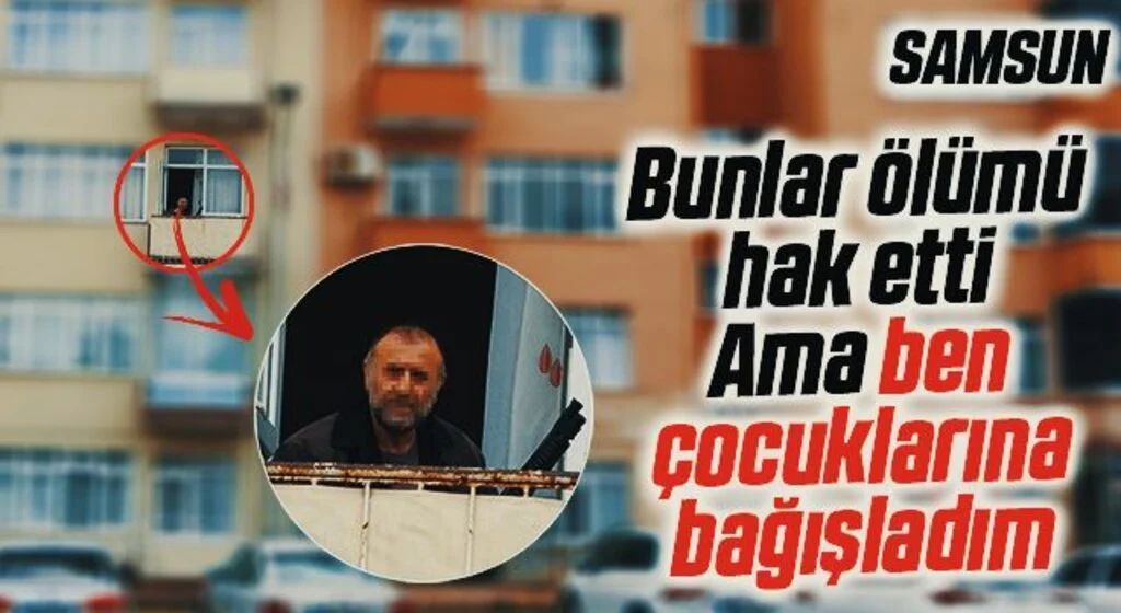 Tüfekle bir kişiyi vurup evin balkonunda elinde tüfekle intihara kalkıştı