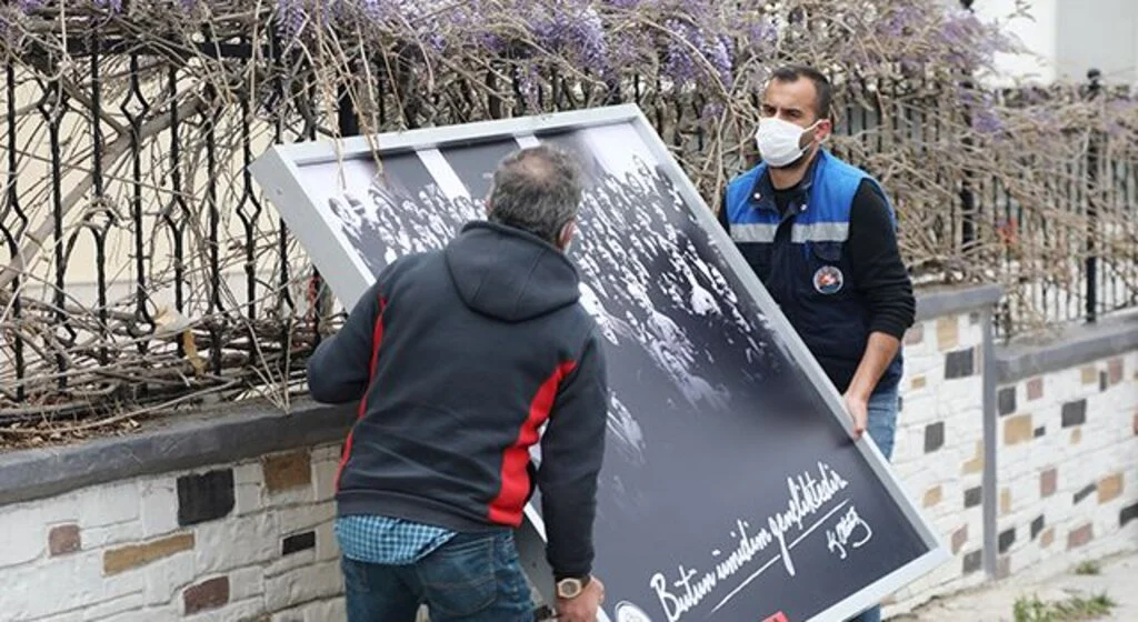 Atakum'da Doğuş Caddesi 'açık hava galerisi'ne dönüştü