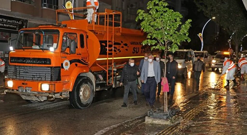 Bafra'da bayram  tedbirleri alındı