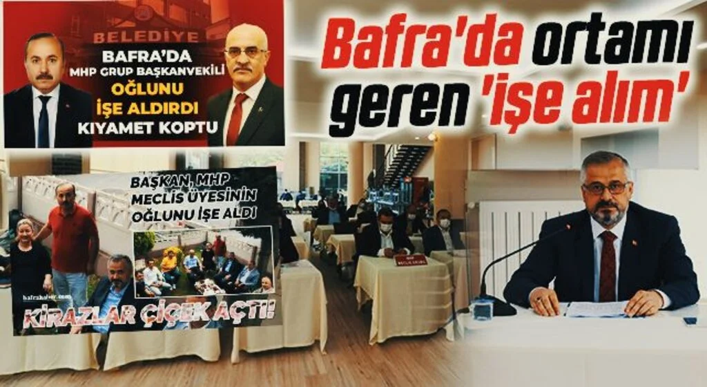 Bafra'da ortamı geren 'işe alım'