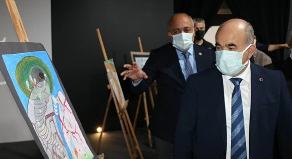 Bağımlılık ile mücadele resim sergisi açıldı