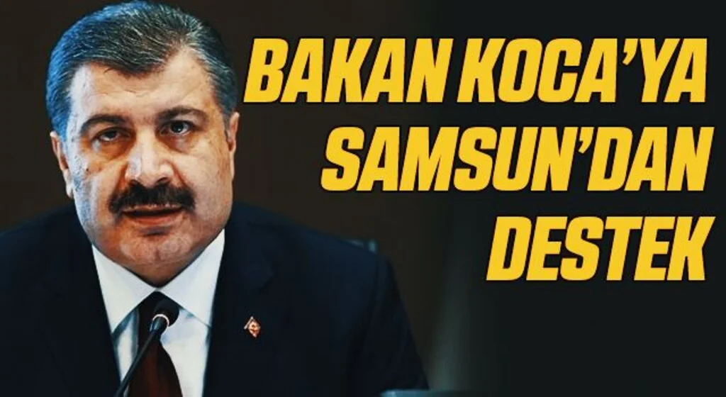 Bakan Koca'nın Kovid-19 aşılamasında başlattığı kampanyaya Samsun'dan Destek